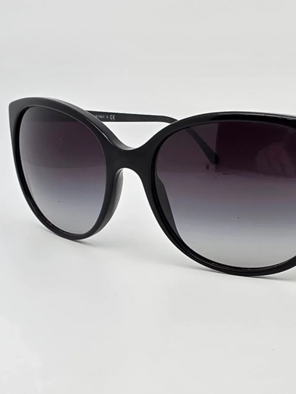 Burberry B4146 3429/8G Black Frame Grey Gradient Lens Cat Eye Sunglasses 55mm